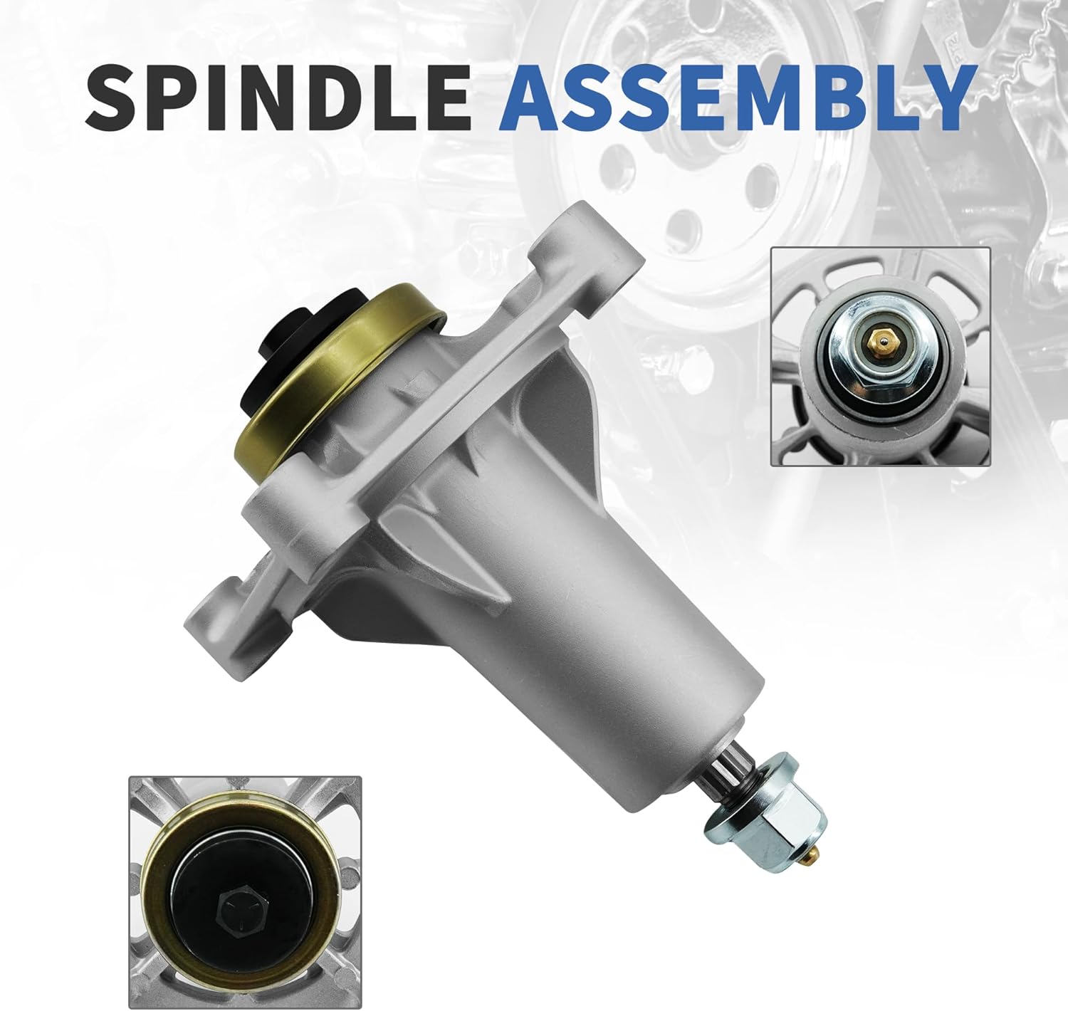 Spindle Mandrel Assembly Compatible with Husqvarna 42" 46" 48" 54" Mower Deck Spindle Craftsman 2200 567253301 187292 For Husqvarna YTH22V46 YTH24V48