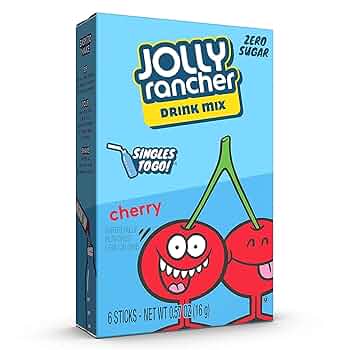 Amazon.com : Jolly Rancher Cherry Singles To Go Drink Mix, 6