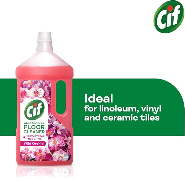 Cif Wild Orchid Floor Cleaner residue-free surface cleaner for linoleum, vinyl and ceramic tiles 950 ml - 5
