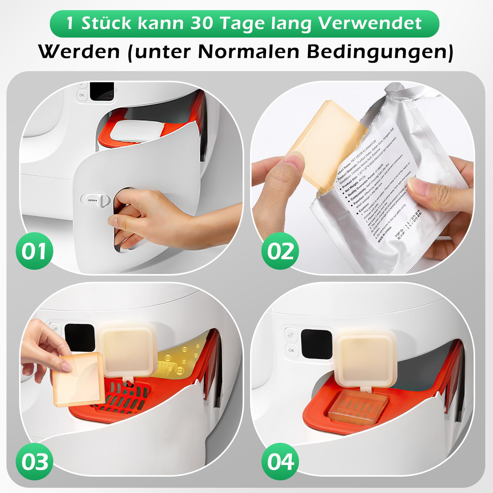 6 x N50 neutralizator zapachów 2.0 do Pura Max & Pura Max 2 – wkłady do usuwania zapachów do samoczyszczących kuwety dla kotów, ekskluzywna kompatybilność, długotrwała kontrola zapachu