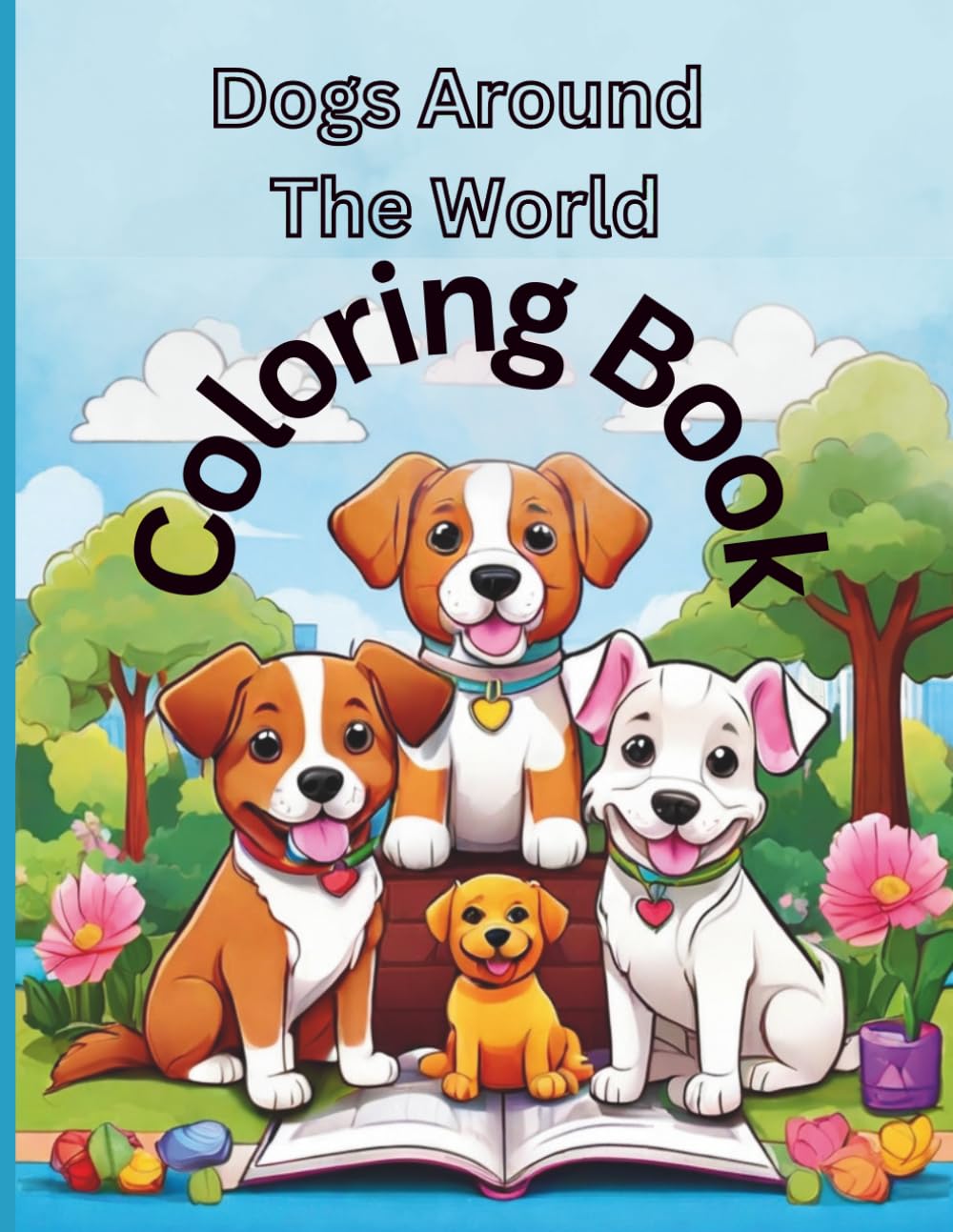 Dogs Around The World: Coloring Book