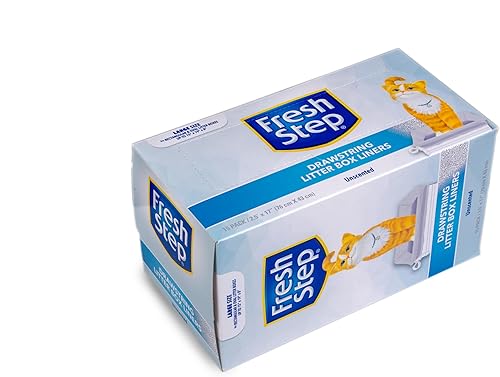Vista 86 de Fresh Step Revestimientos grandes con cordón para caja de arena Forros resistentes para caja de arena para gatos perfumados y sin perfume