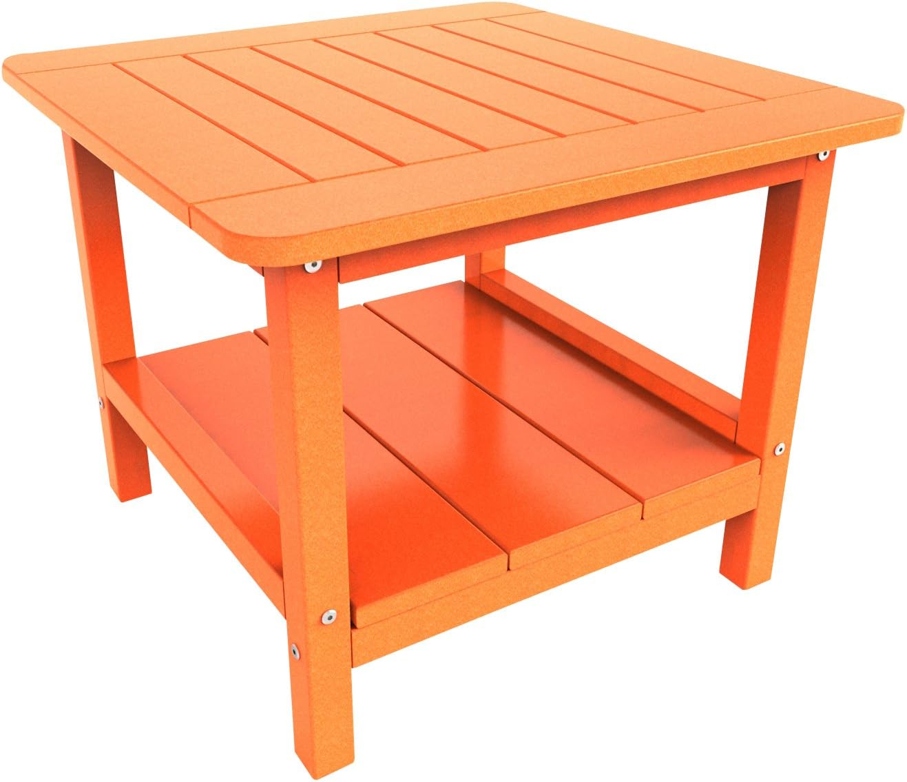 Malibu Outdoor Living Square End Table, Medium, Tangerine Patio, Lawn & Garden
