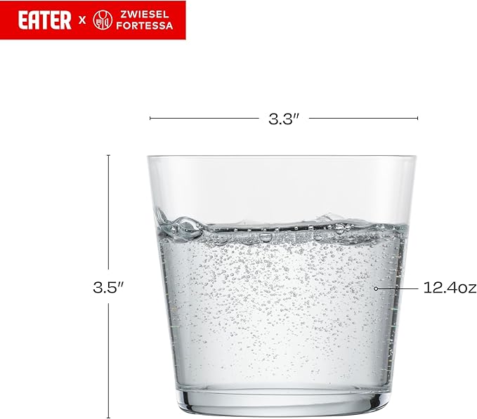 Fortessa Scene Vaso Double Old Fashioned, Cristal, 12 Oz, Pack de 8 miniatura 3