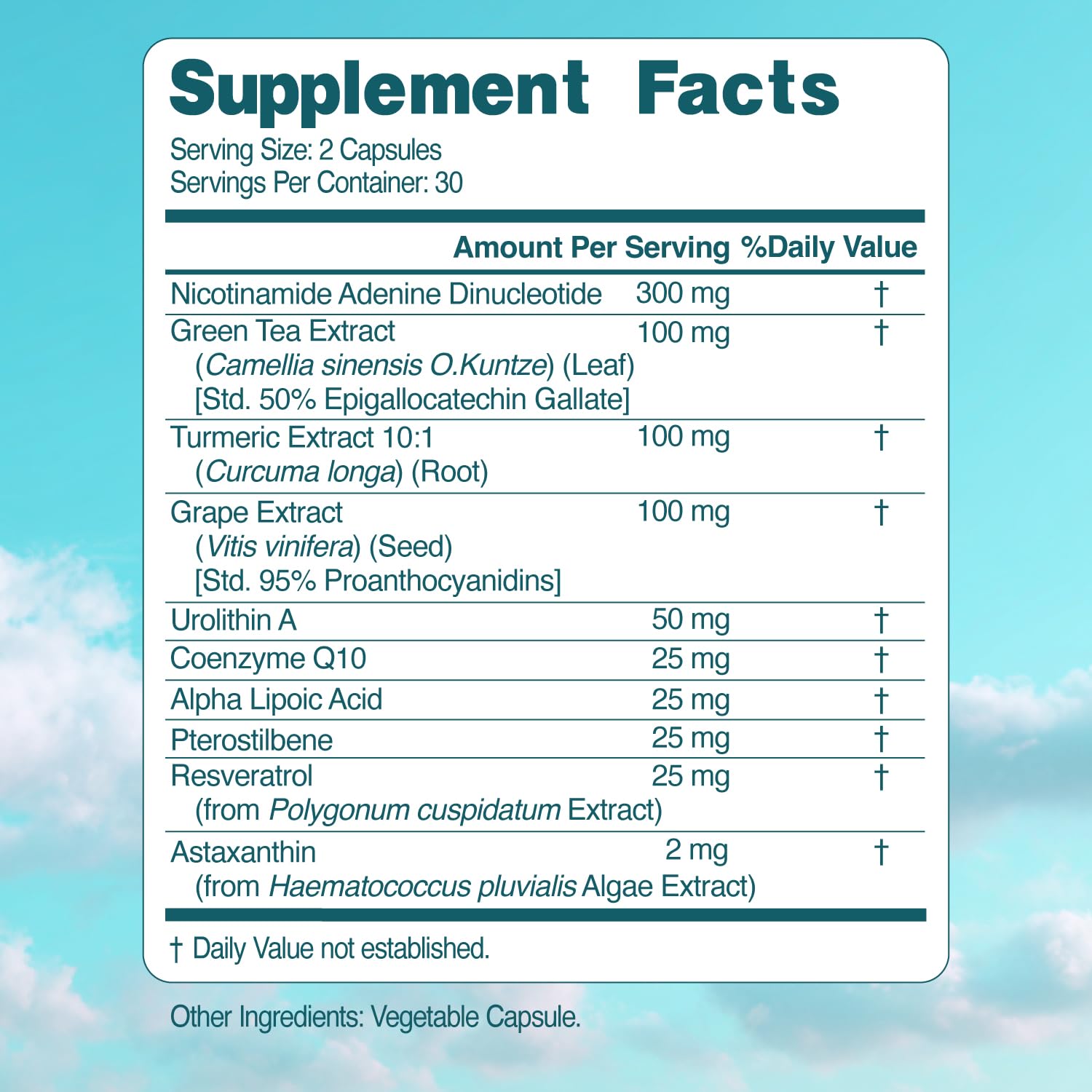 Simply Nature's Pledge NAD + Elite Complex 750mg, 60 Capsules (Pack of 2) — Amazon image 8