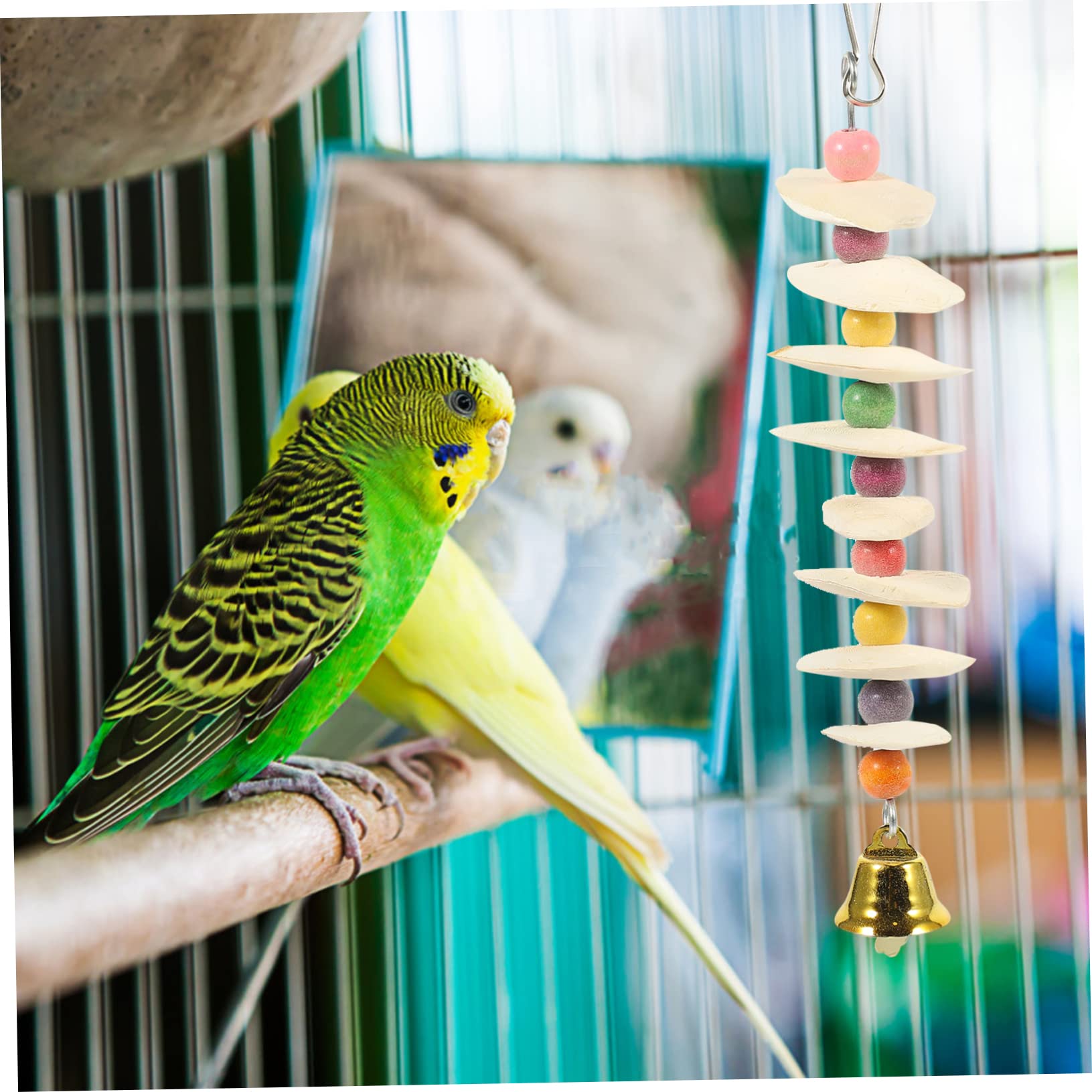 POPETPOP 4pièces Jouet à Mâcher pour Perroquets De Seiche Accessoire Ludique pour Oiseaux pour Divertir Et Relaxer Vos Oiseaux De Compagnie