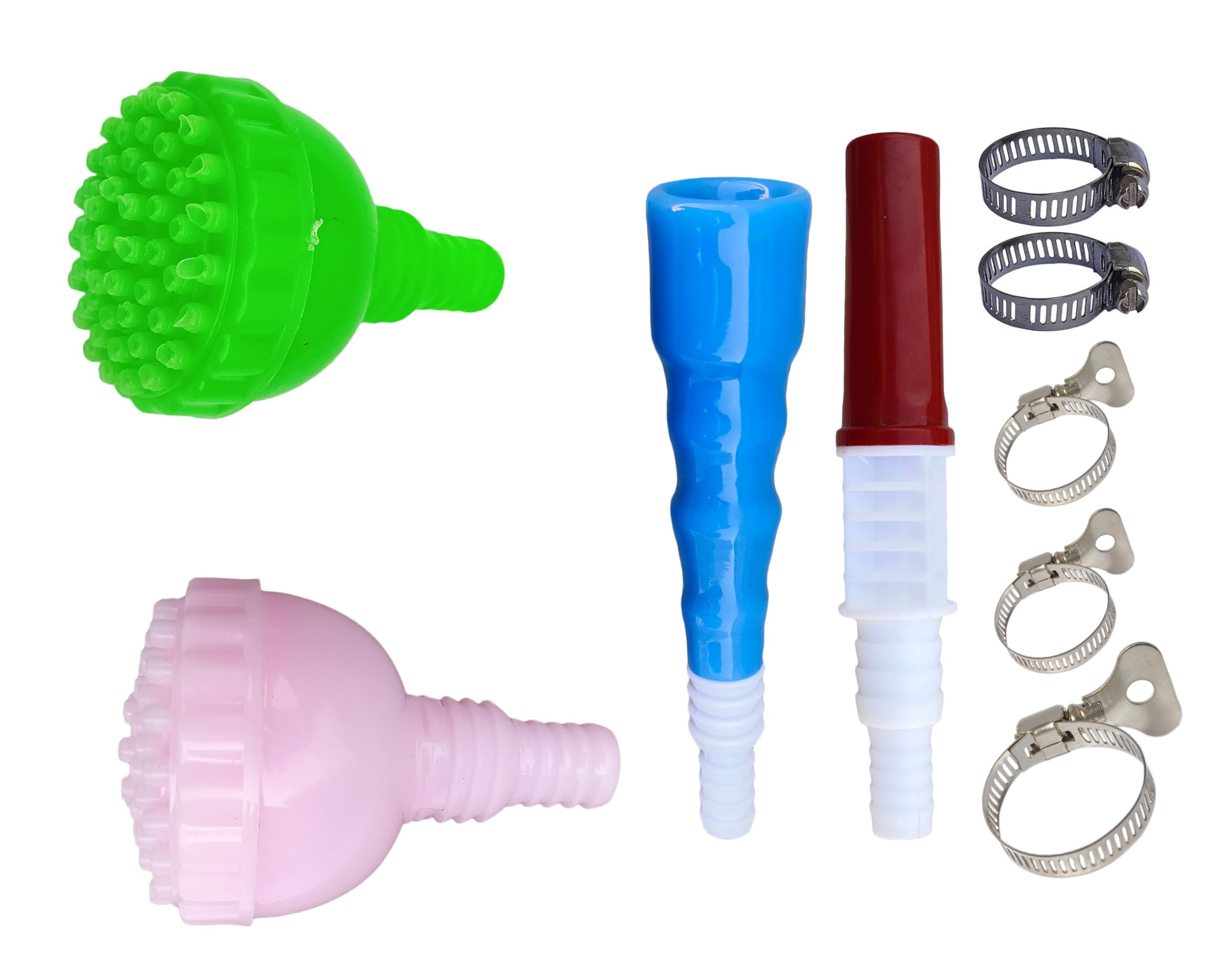 ESEKSAFAR 3/4 inch 1pc Tap Connector 2pc Mini Garden Water Pipe Sprinkler 1pc Water Spray Nozzle with 3pc (1pc 1.25” and 2pc 1”) Butterfly SS Hose clamp 2pc 1inch SS Hose clamp (Pack of 9pc/Set)-image-26