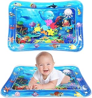 M $ T GOLDI Baby Water Play Mat, Inflatable Tummy Time Toy, Ocean Theme, Leakproof, Indoor and Outdoor Activity Centre Price In India