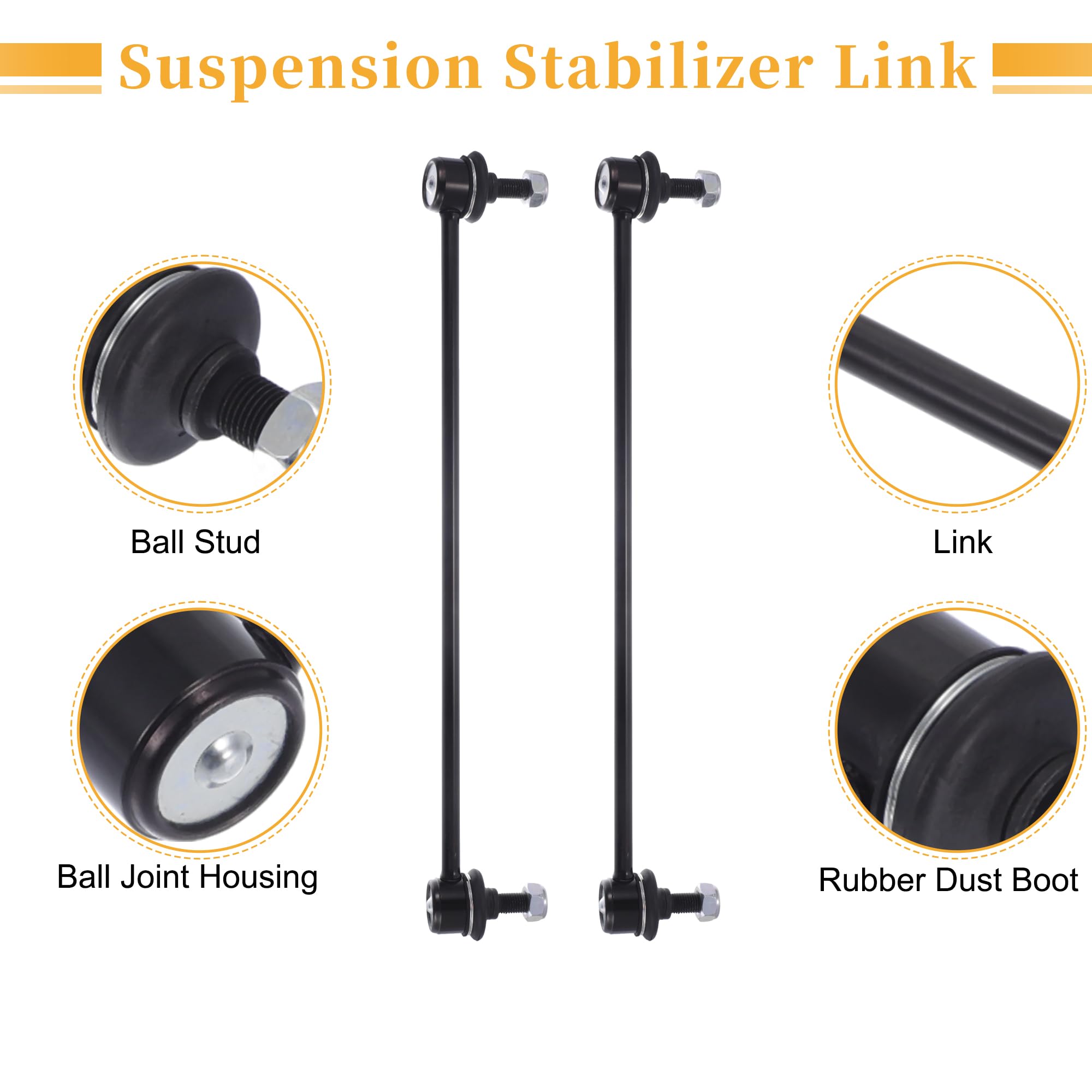 Amazon.com: X AUTOHAUX 2pcs Front Sway Bar Links Stabilizer Link