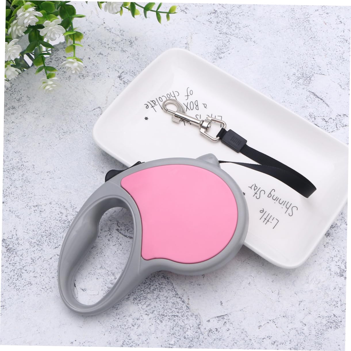 COLLBATH Long Retractable Dog Leash Pet Lead 5m Automatic Retractable Braking Easy to Grip