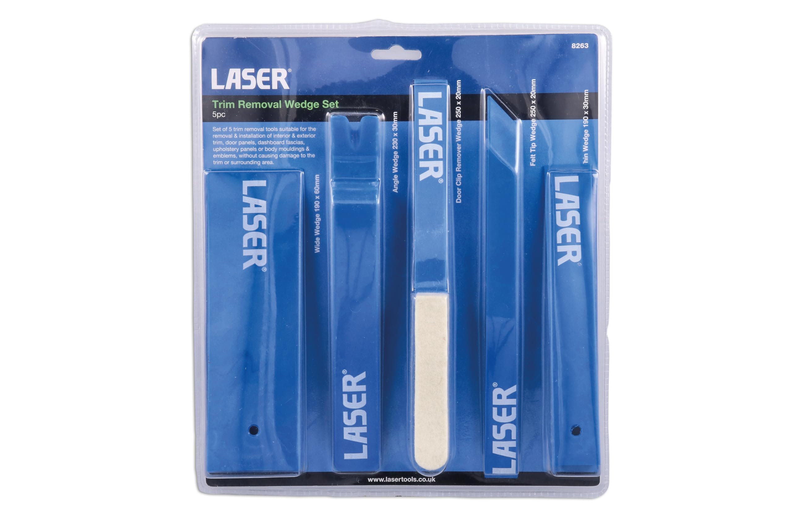 LASER TOOLS 8263 Kit cuneo modanature blu (2x)