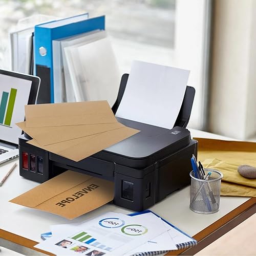 Miniatura 6 de Paquete de 50 sobres de papel Kraft, sobres de invitación A4, sobres de 4 x 6 para invitaciones, sobres, bodas, baby shower, sobres de papel kraft