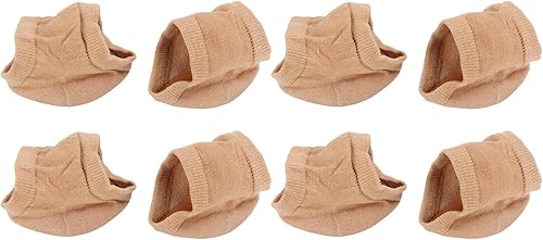 CHICIRIS Calcetines hidratantes para el talón, 4 pares, calcetines de gel de spa sin dedos para el cuidado del tratamiento de pies, reparan talones