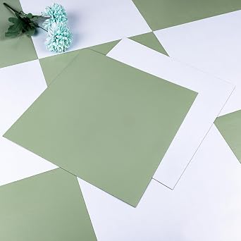 Alow Peel and Stick Floor Tile Waterproof, 30pcs Light Green Vinyl Flooring Easy to use, Peel and Stick Flooring Suit for Bathroom,Kitchen,Toilet12inX12in