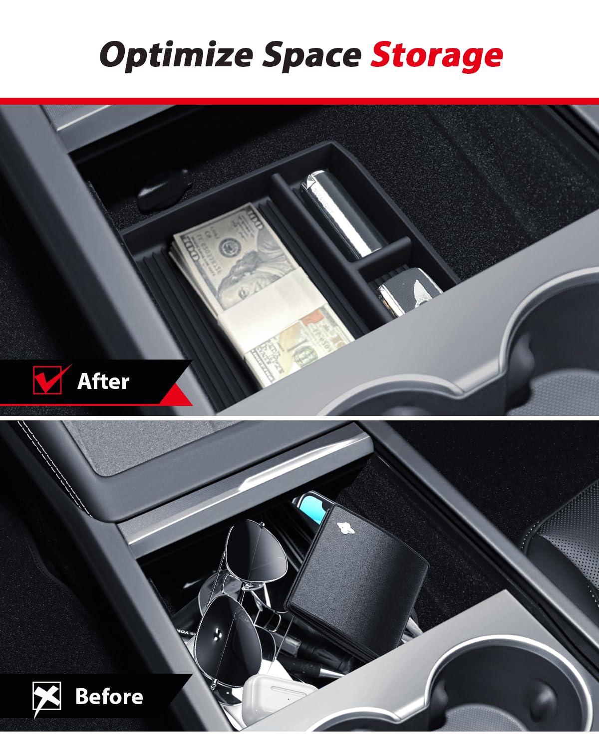 TOPABYTE Organizer Per Tesla Model Y Juniper 2025 Model 3 Highland