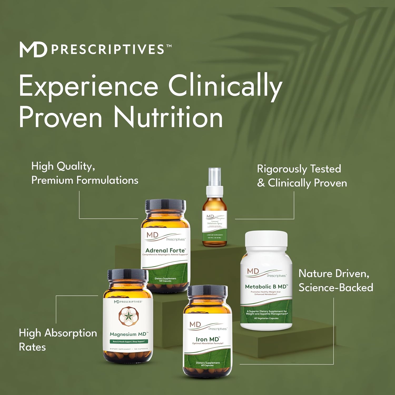 MD Prescriptives - Magnesium MD - Highly Absorbable Dietary Magnesium Supplement with Glycinate & Acetyl Taurinate - 120 Capsules