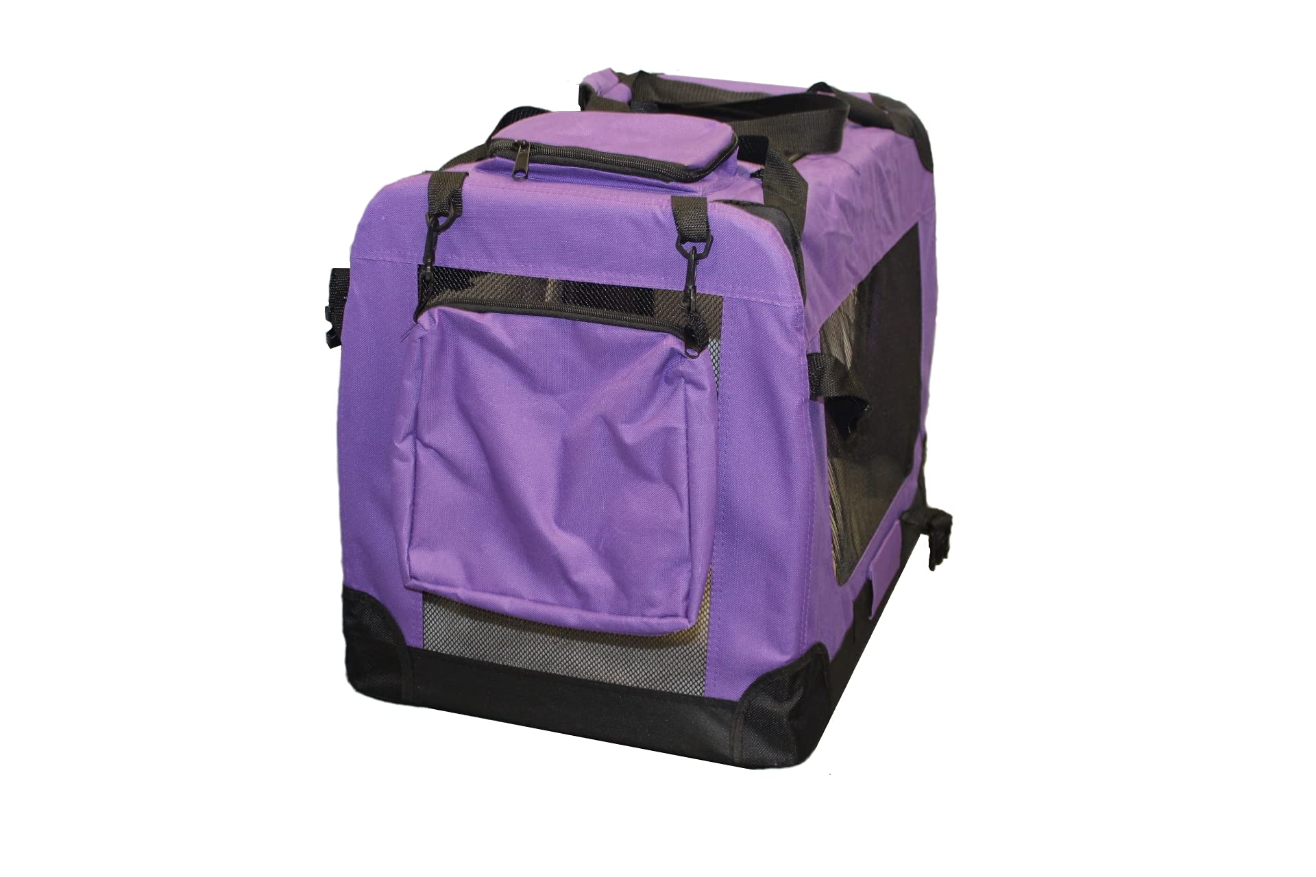 walexo Faltbare Hundebox Hundetransportbox Katzentransportbox Katzenbox (LILA, L)