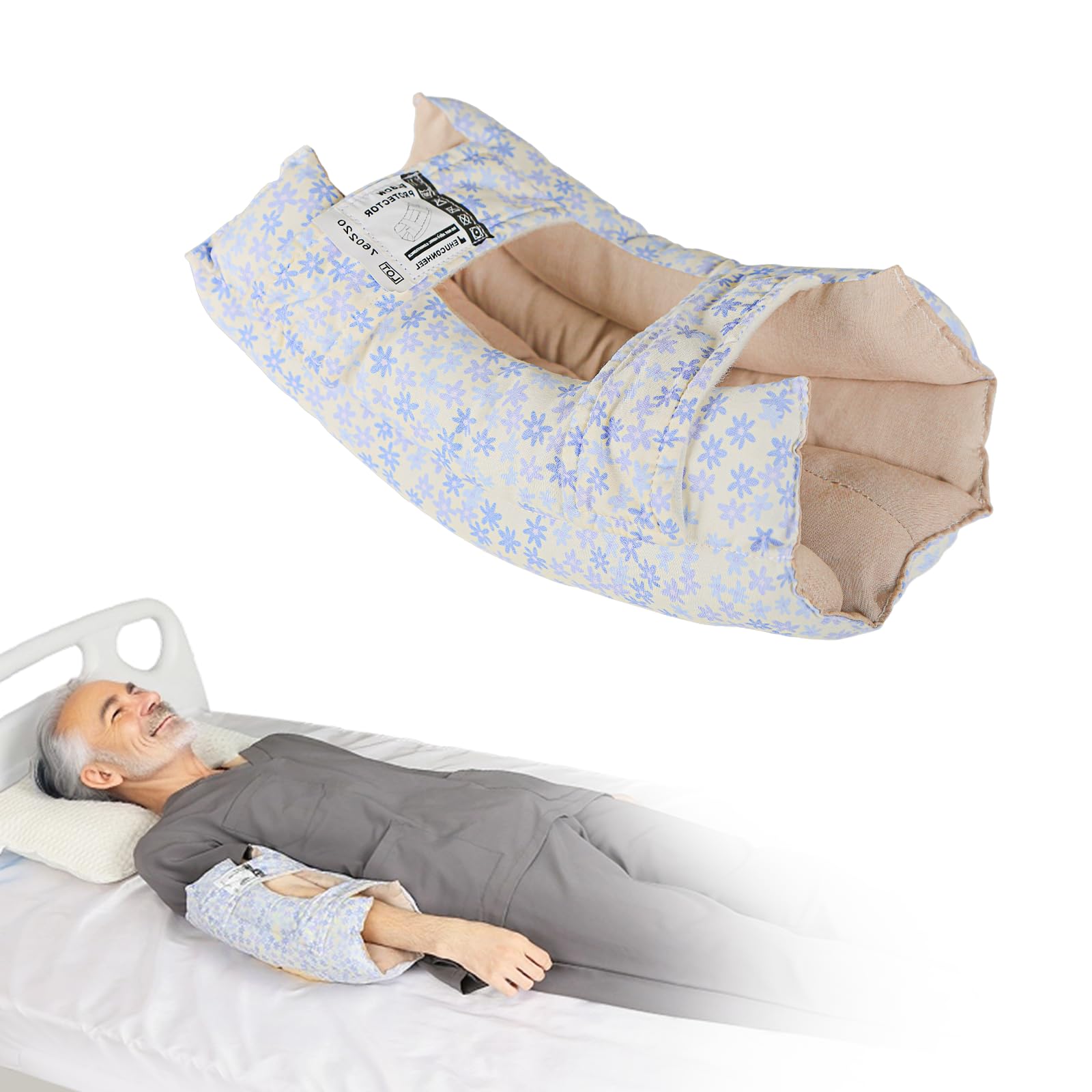 EHUCONELDEX Elbow Protector for Relief Pressure Sores,Elbow Pad Cushion with Soft Fibre for Bedridden Patient or Elderly,Comfortable & Breathable