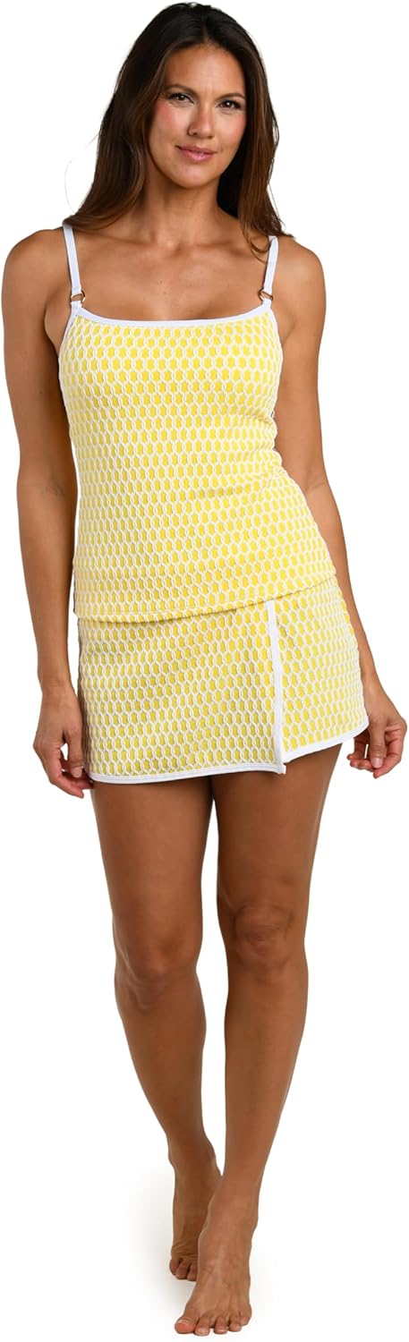 La Blanca Womens Over The Shoulder Tankini Swimsuit Top - Image 4