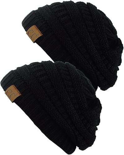 Miniatura 3 de Gorro a la moda de tejido suave abultado cálido y elástico de CC