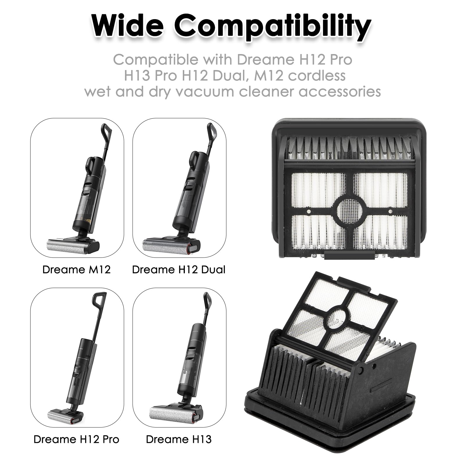 Tubo Flessibile Per Aspirapolvere Dreame | Compatibile Con M12, M13, H12, H13 | Ricambio Originale | Pieghevole E Resistente