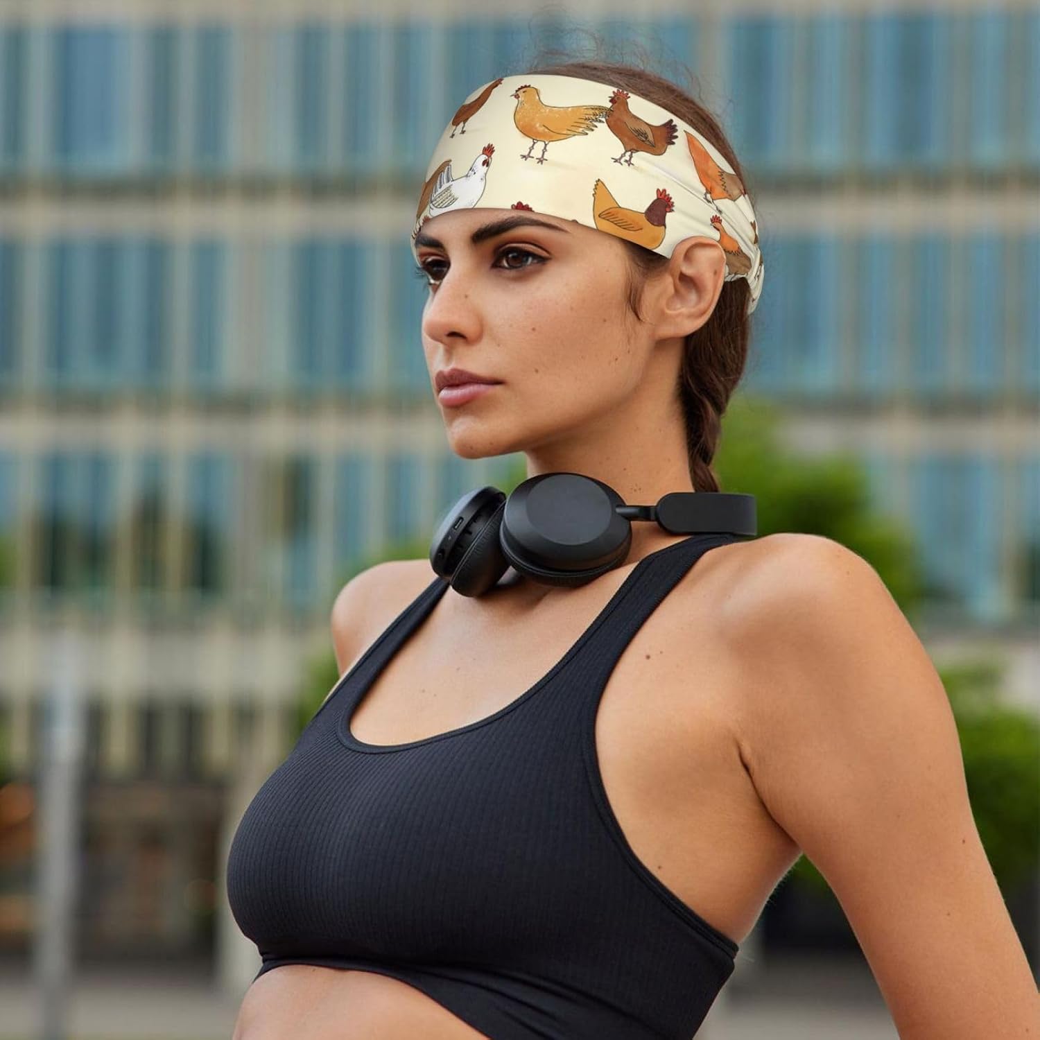 Black and Gold Swirl Liquid Ink Marble Workout Headbands Fashion Sports Sweatbands Yoga Hairbands for Fitness Athletic Non Slip Wicking Headscarf for Men Womens Girls Summer Accessories Elastic Bands