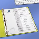 Avery Table of Contents Dividers, Jan-Dec Tab, White, 1 Set – view 6