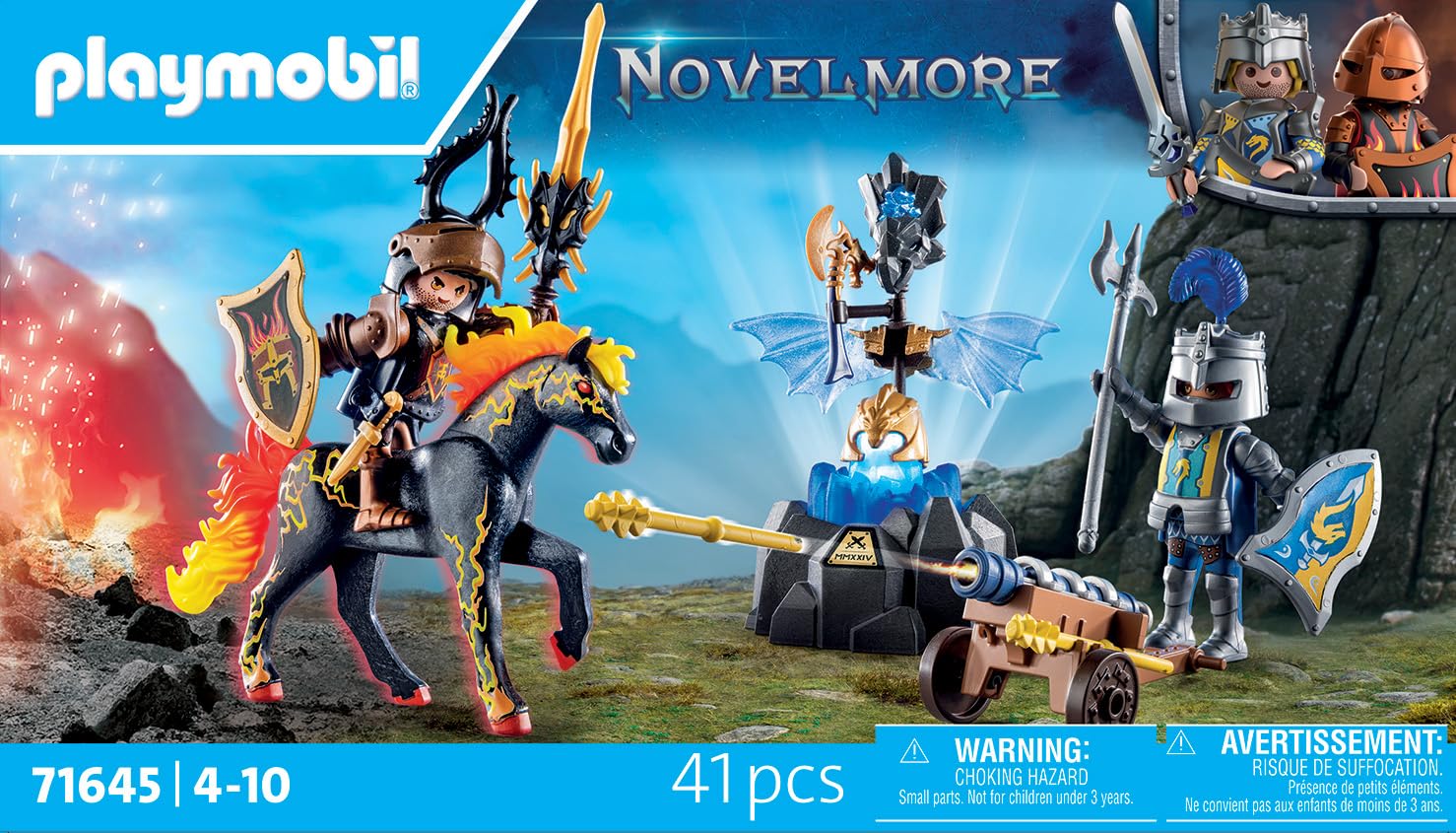 Playmobil 71645 Novelmore: Armoured Guard, including two knights, a horse, and valuable armour - Image 4