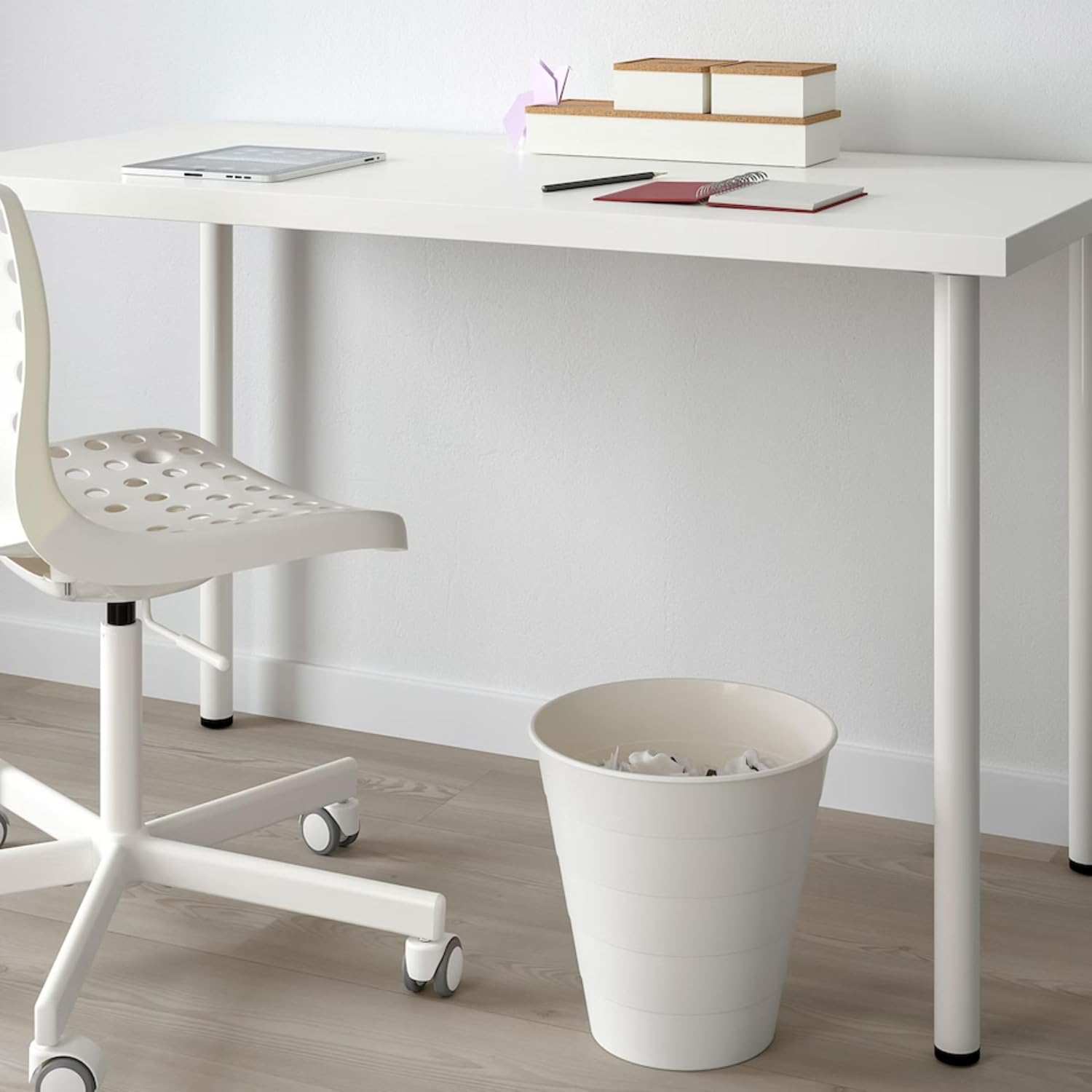 10L Trash Can – Compact and Eco-Friendly for Your Home (White, 4pcs)