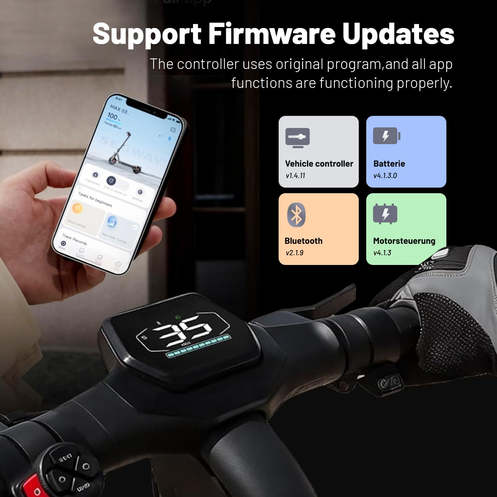 New Tuning Chip Unlock Cable for Segway Ninebot ZT3 ProD, Kabelzubehör Spezialkabel für 35-40 Km/h, Benutzerdefiniertes Lastloses Geschwindigkeitsfreigabekabel, Built-in Quick Switch Button
