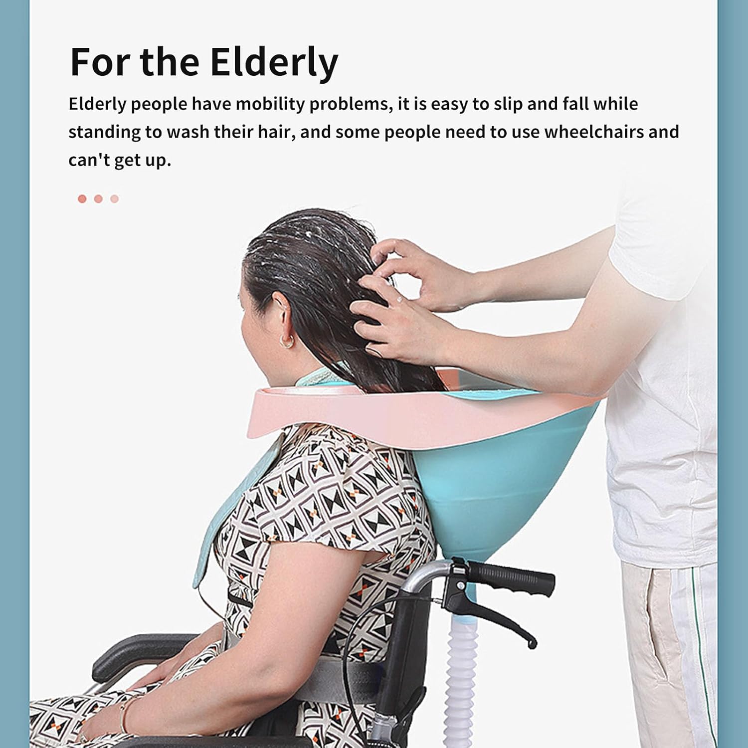 Inflatable Washing Hair Basin, Hair Washing Tray Shampoo Bowl Shampoo Basin for Bedridden, PP TPE Portable Hair Washing Sink for The Elderly Pregnant Woman Disabled Bedside and in Bed