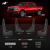 Vista 3 de A-Premium Solapas de barro Compatibles con Ford Maverick 2025 2024 2023 2022 Protectores contra salpicaduras para parachoques Delantero y trasero