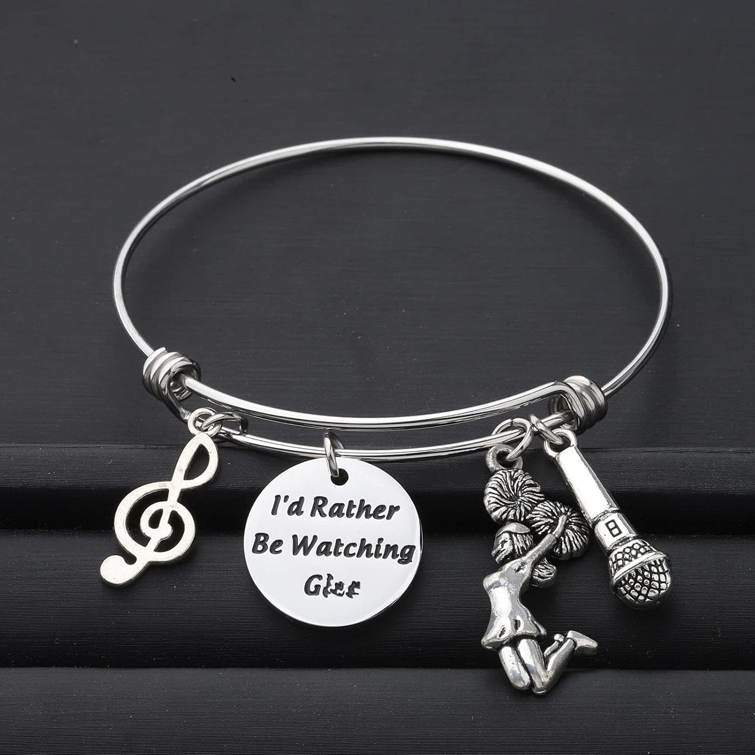 ENSIANTH Musical Comedy TV Show Inspired Gift Theater Drama Lover Gift I'd Rather Be Watching Actor Actress Bracelet (Watching Gl)