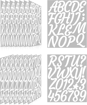 Letter Stickers,Mailbox Numbers,3 Inch Waterproof Vinyl Alphabet