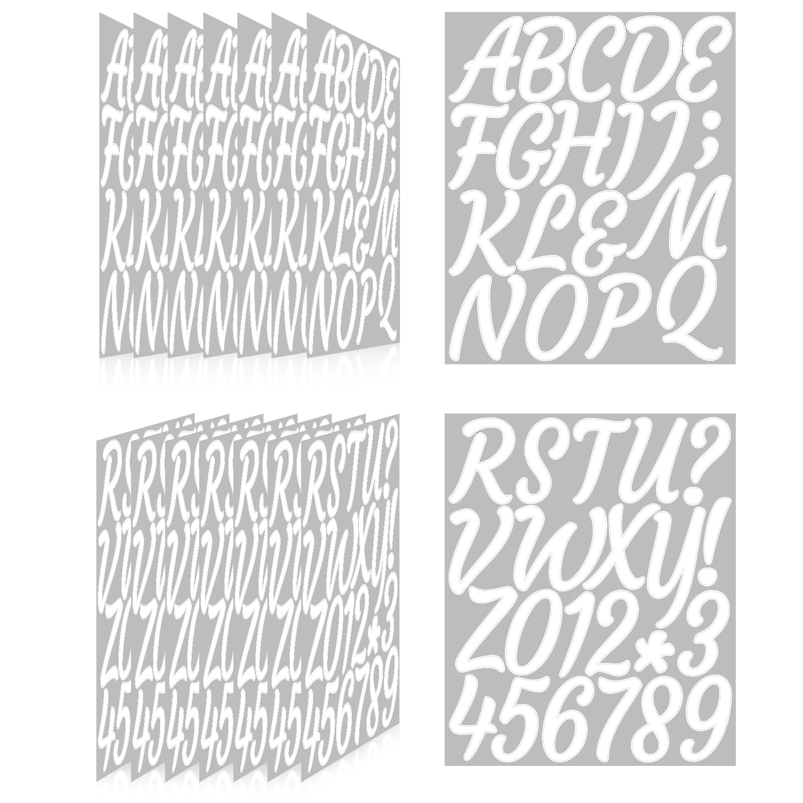 Letter Stickers,Mailbox Numbers,3 Inch Waterproof Vinyl Alphabet