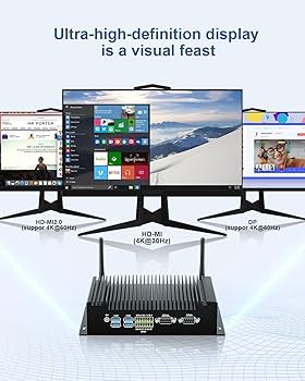 VENOEN Fanless Mini Industrial Computer Core I5 10210U, Fanless Mini Computer Industrial Dual - View #13