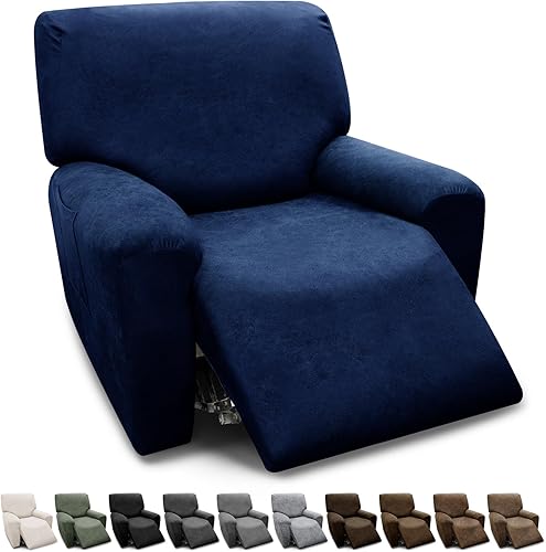 Miniatura 71 de Fundas para sillón con cojines en forma de T de 2 piezas, apariencia de cuero, funda para sofá, funda para silla, protector elástico para muebles,