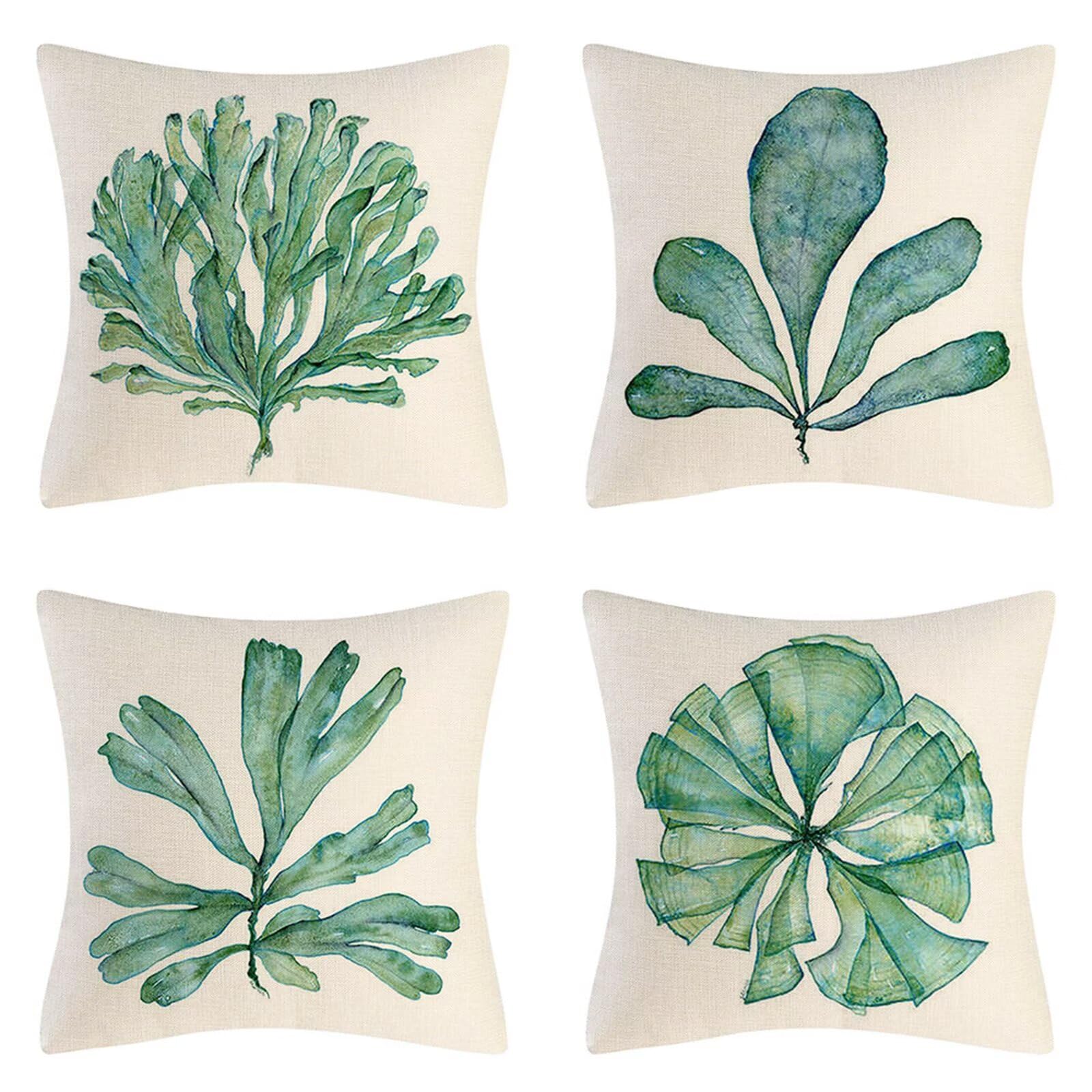 Coussin de chaise double face vert pour deco de salon et jardin