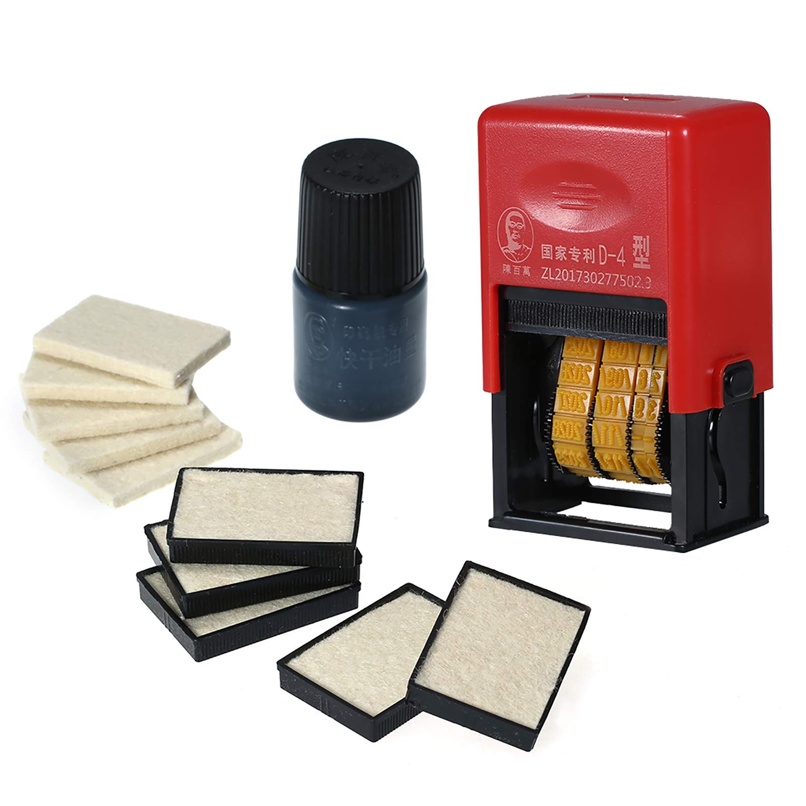 Morelian Handheld Date Stamp Printer Quick-Drying Ink Date Printing Coding Machine for Food Plastic Bag Bottle Metal Cans Paper