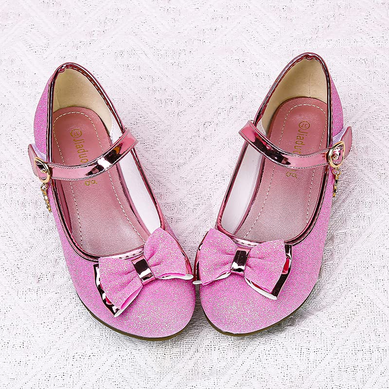 Girls Dress Mary Jane Ballet Flats Low Heels Princess Shoes2