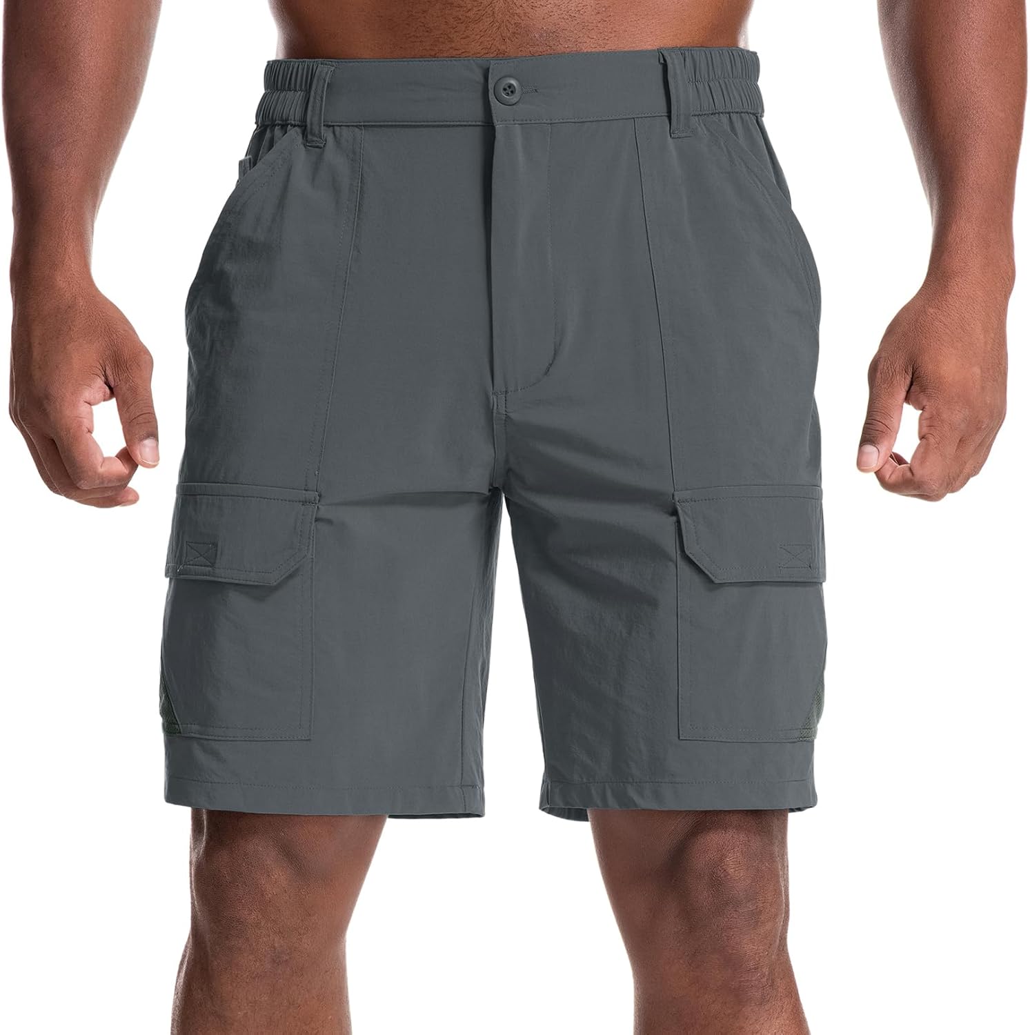 Jessie Kidden Mens Stretch Casual Lightweight Water Resistant Quick Dry Cargo Fishing Hiking Shorts