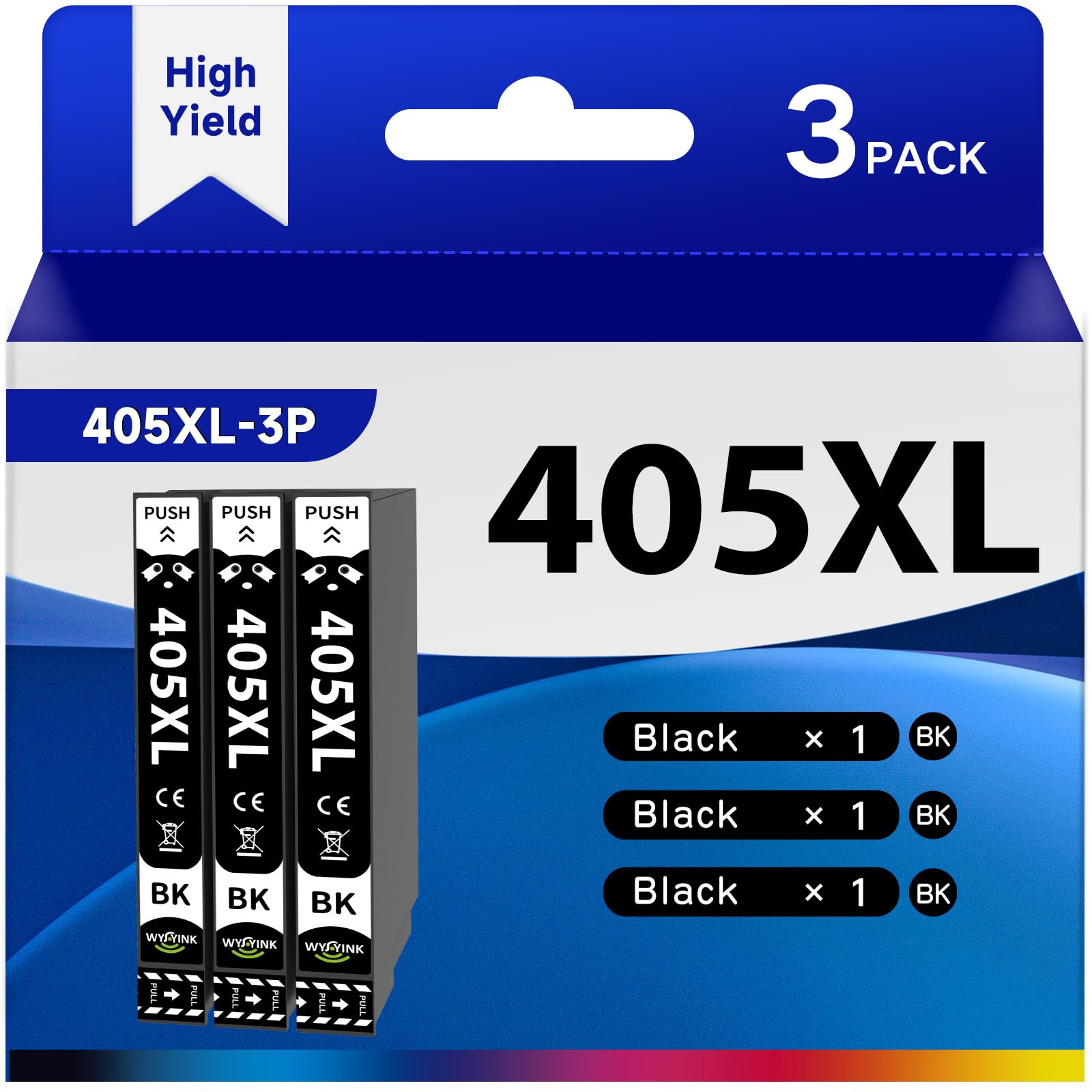 WYFYINK 405XL Compatible with Epson 405 XL 405XL Black Ink Cartridges ...