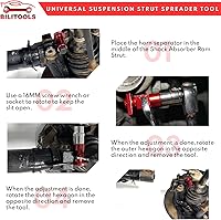 Vista 9 de BILITOOLS Herramienta de suspensión, esparcidor de puntal con herramienta de extracción de tuercas de puntal