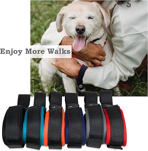 Miniatura 6 de Correa de muñeca retráctil para perro, manos libres, ajustable, azul rey