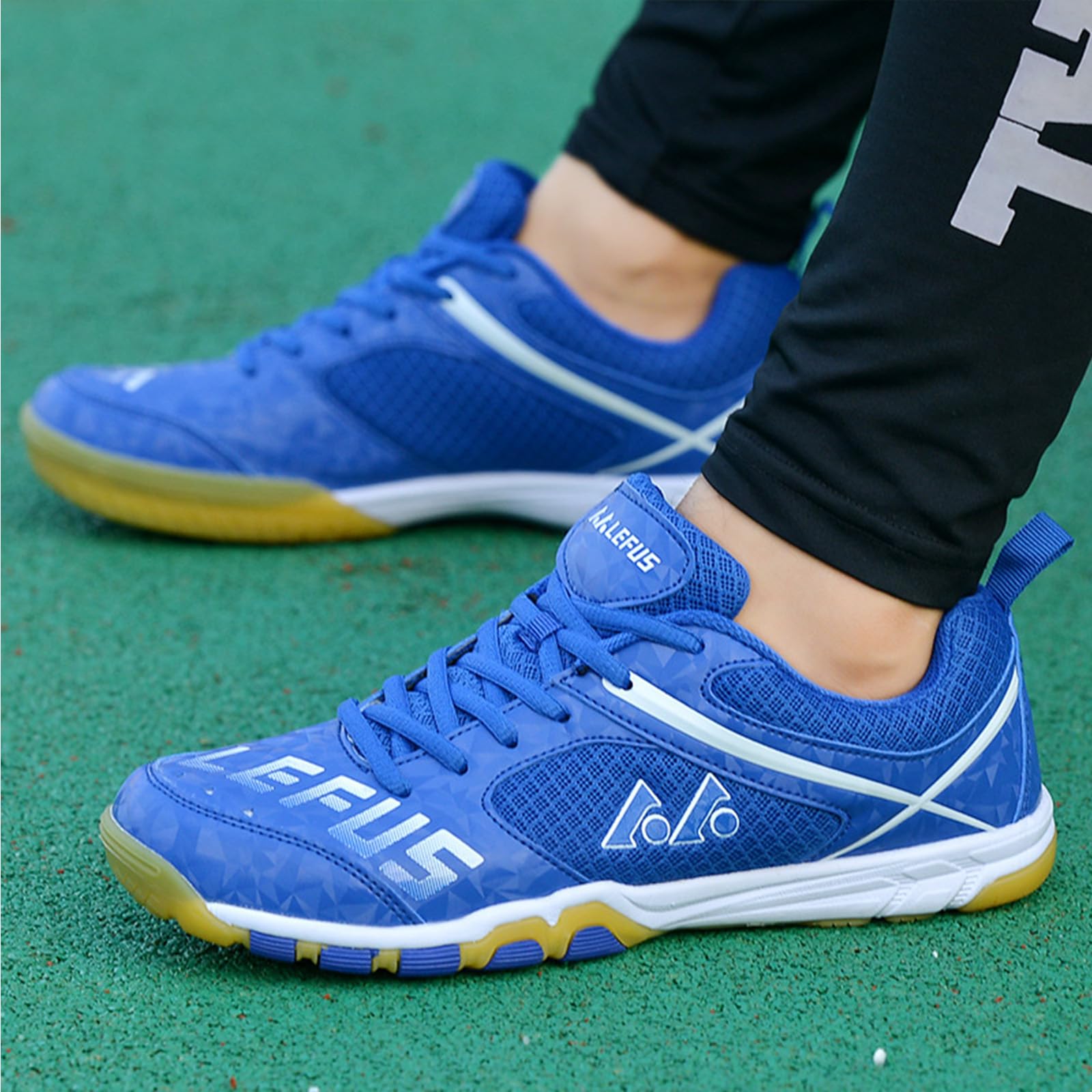NGARY Zapatos de bádminton para hombre y mujer, de malla, tenis de squash, tenis de interior para tenis de mesa, pickleball, voleibol, racketball