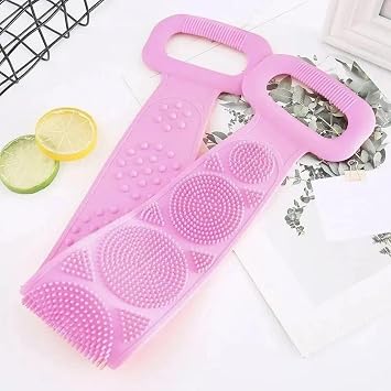 ift Tarafl , Silikon Du , Banyo S rt Lifi, S rt Temizlik Palas , F r as  Uzunluk 70 cm Pembe