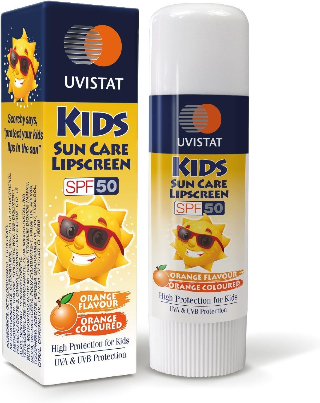 Uvistat SPF 50 Kids Sun Care Lipscreen Cream 5 g