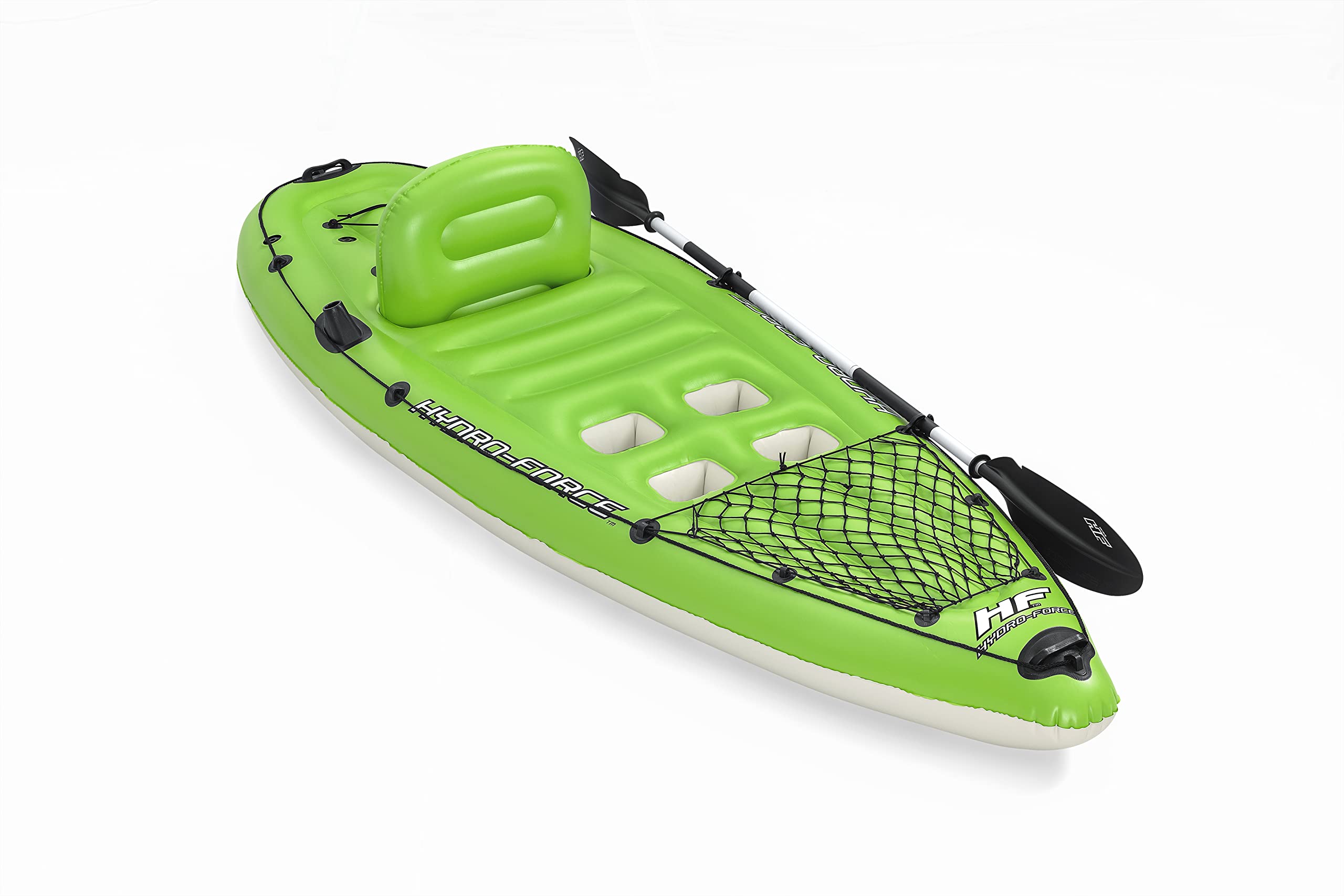 Bestway Hydro-Force Kayak Inflable Koracle Barco de Pesca con Bomba, Paleta y Bolsa