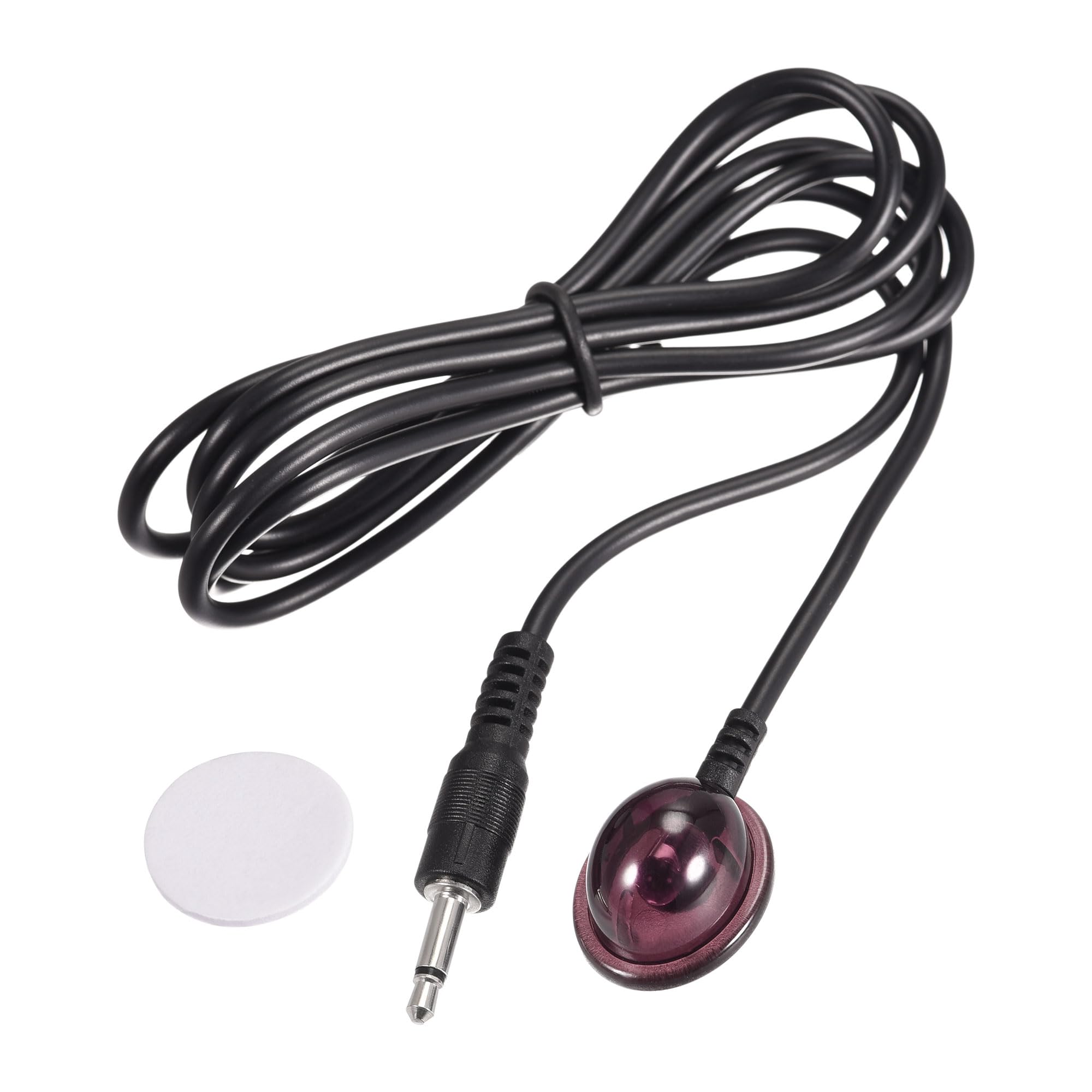 sourcing map IR Infrared Emitter Extender Cable 3.3ft Long 45 Degree Emission Angle 3.5mm Jack Single Round Head