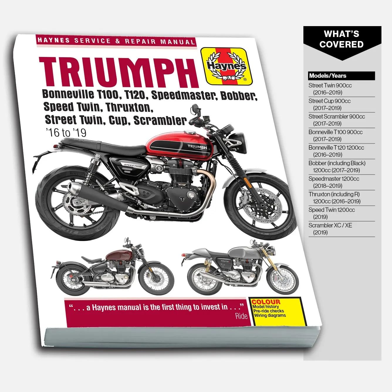 トライアンフ TRIUMPH バイク サービスマニュアル 2016-2019 Amazon.com: Haynes Repair Manuals: Triumph
